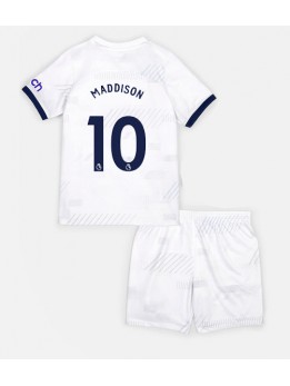 Tottenham Hotspur James Maddison #10 Heimtrikotsatz für Kinder 2023-24 Kurzarm (+ Kurze Hosen)